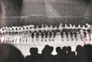 Image of a precision team at a skating rink